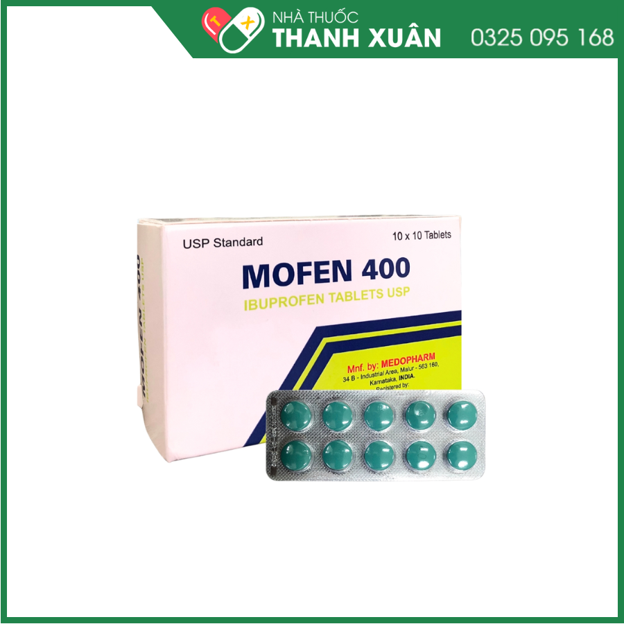 Thuốc Mofen 400mg điều trị triệu chứng giảm đau chống viêm